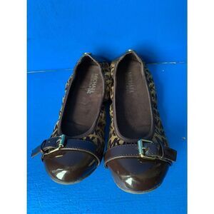 Michael Kors girls Youth size 3 flat casual shoes signature MK or capped toe NIB